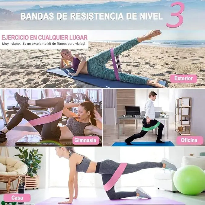 Bandas de Entrenamiento para Glúteo | Set x3 unidades