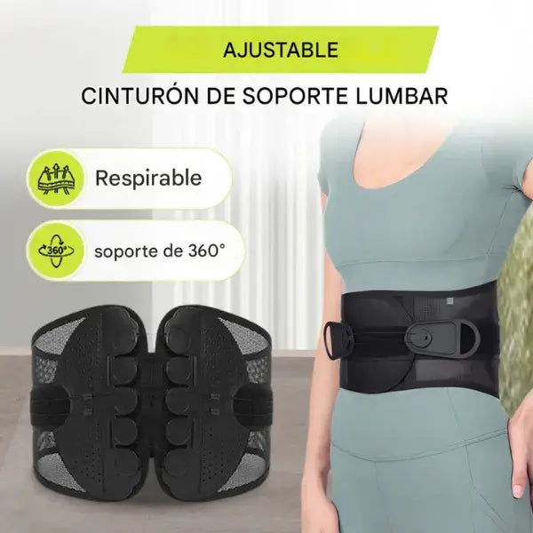 Cinturón de soporte lumbar ajustable para la espalda baja