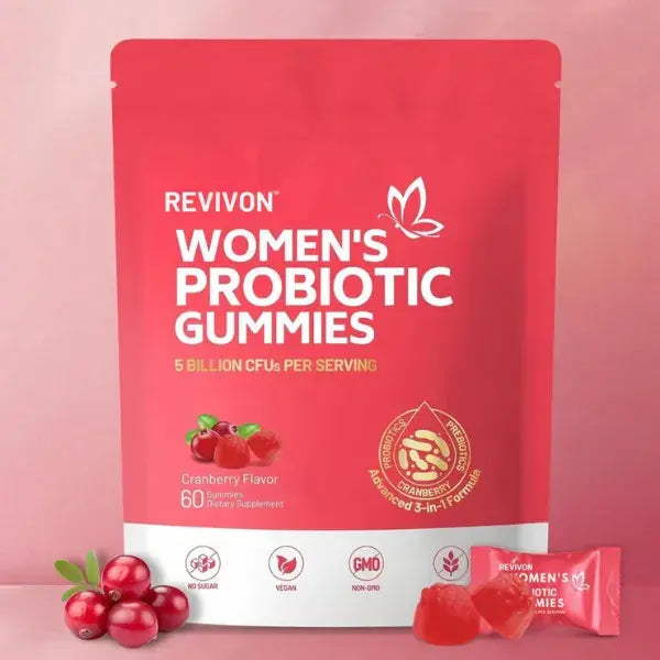 Gomitas probióticas para mujeres REVIVON™: mezcla de arándanos 3 en 1