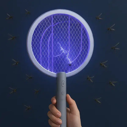 Ursonic GlowStrike™ – Insecticida con forma de raqueta y lámpara con base recargable USB