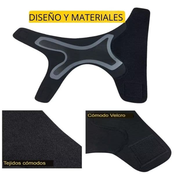 Tobillera de compresión ajustable  en neopreno