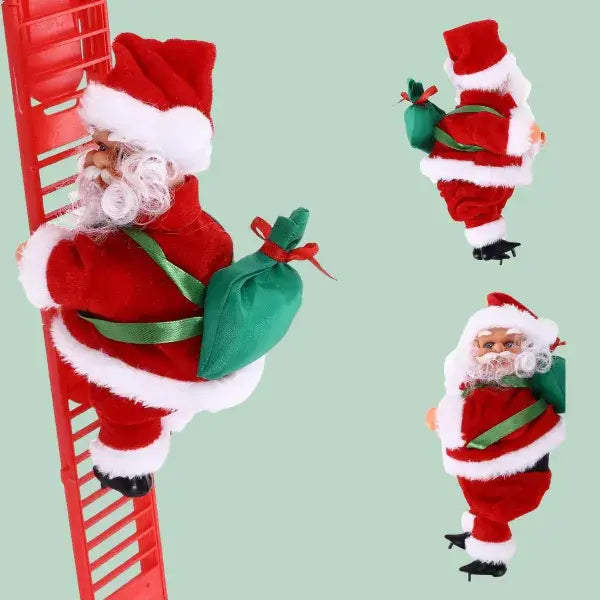 Escalera eléctrica de decoración navideña con Papá Noel escalador | Preventa navideña con 50 % dct 🎄