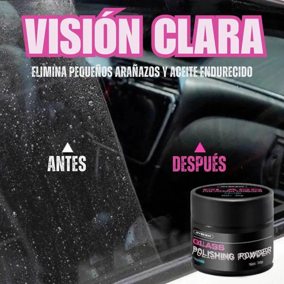 Polvo para pulir vidrio con ceróxido | Elimina manchas persistentes y acumuladas 🚗