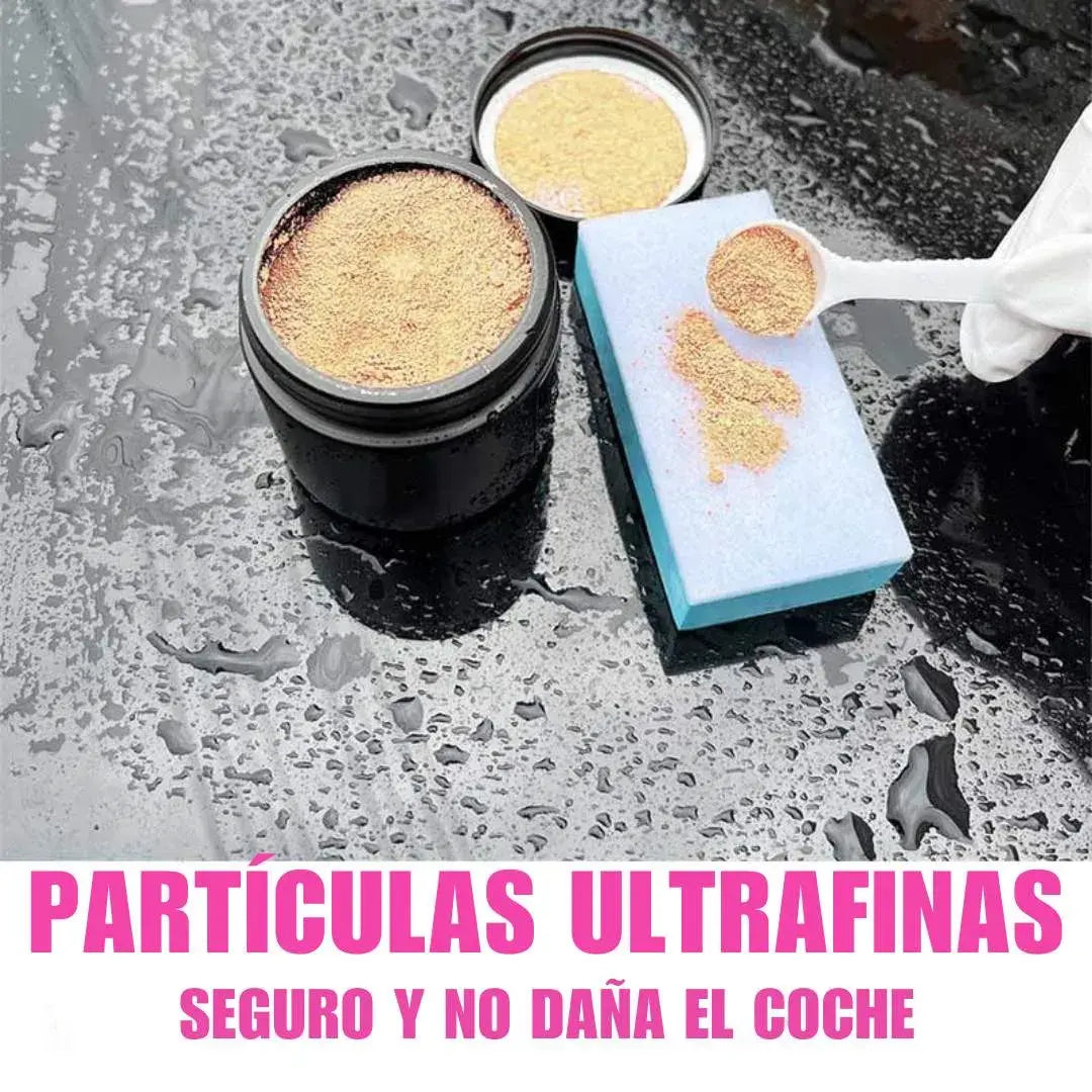 Polvo para pulir vidrio con ceróxido | Elimina manchas persistentes y acumuladas 🚗