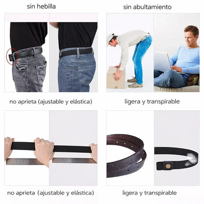 Cinturon elastico Moderno para jeans de hombre |  Pack x2 unidades