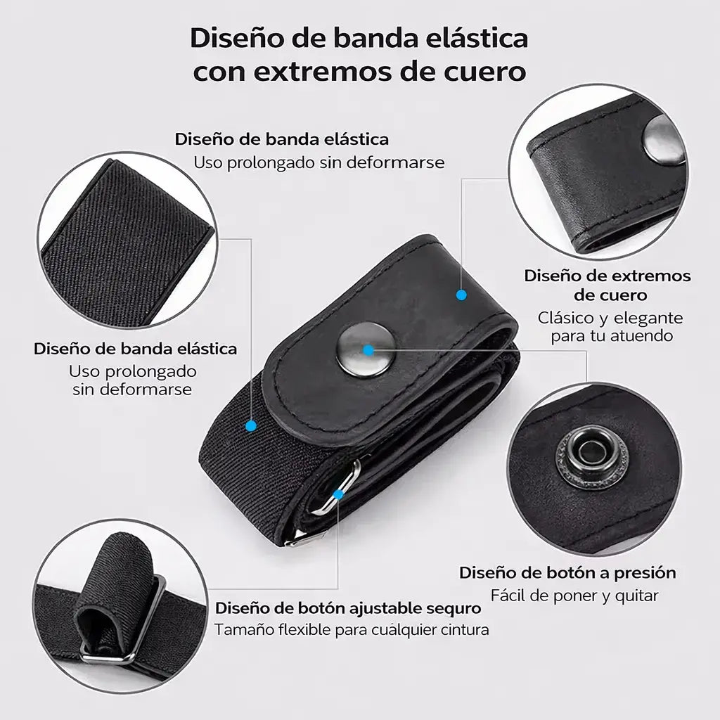 Cinturon elastico Moderno para jeans de hombre |  Pack x2 unidades