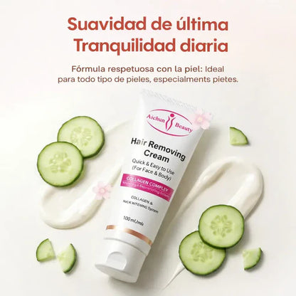 Crema depilatoria sin dolor | Piel suave en minutos