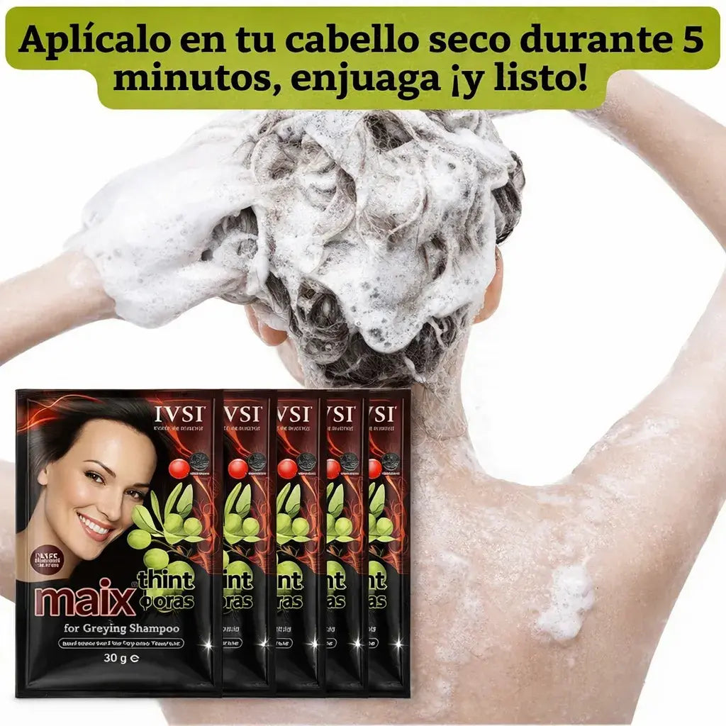 Shampoo Cubrecanas 100% Natural 🍃 Tratamiento x1 año || Original