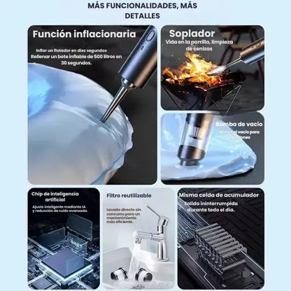 Nueva Aspiradora inalámbrica para carro modelo 2026| alta potencia 12000 Pa/30 AW