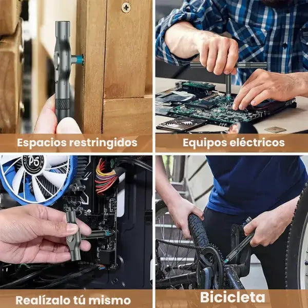 Kit de destornilladores de trinquete multifunción 24 en 1 | magnético, compacto y portátil