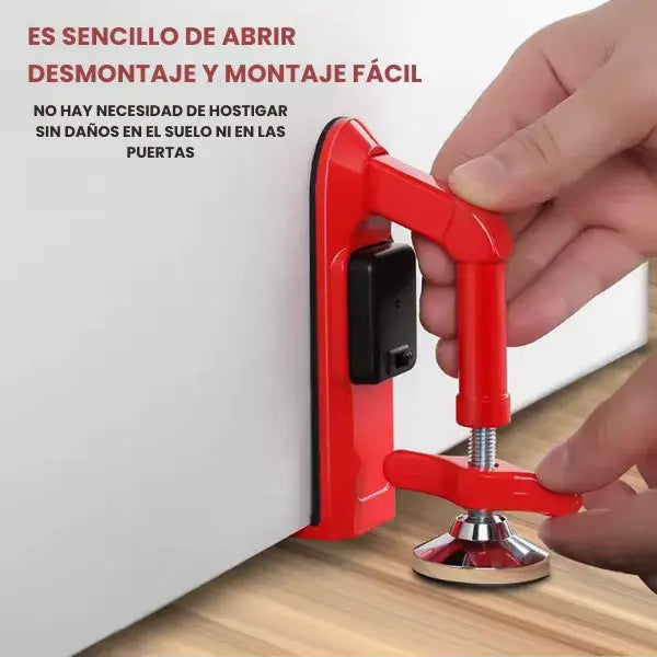 Bloqueador de puerta con alarma de seguridad