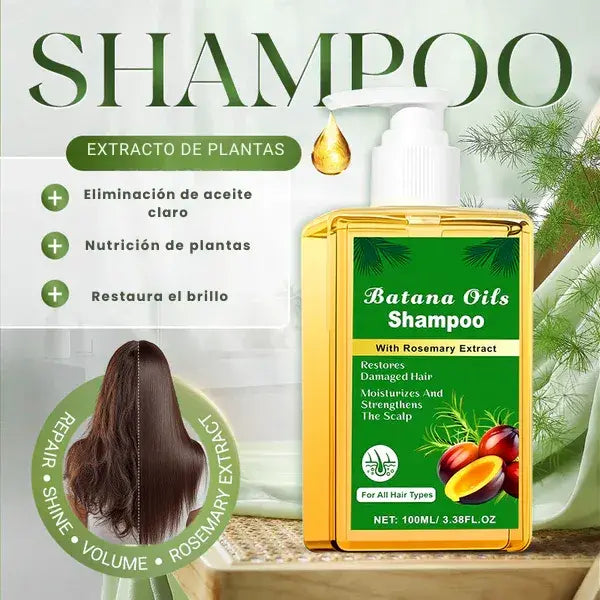 Shampoo de aceite de batana con extracto de romero
