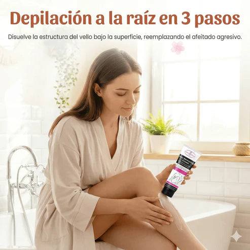 Crema depilatoria sin dolor | Piel suave en minutos