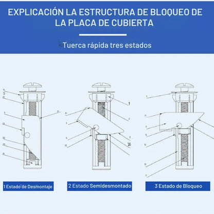 Tornillos de Montaje para asiento de inodoro de alta resistencia