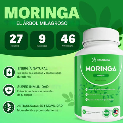 Moringa en Capsulas 100% natural