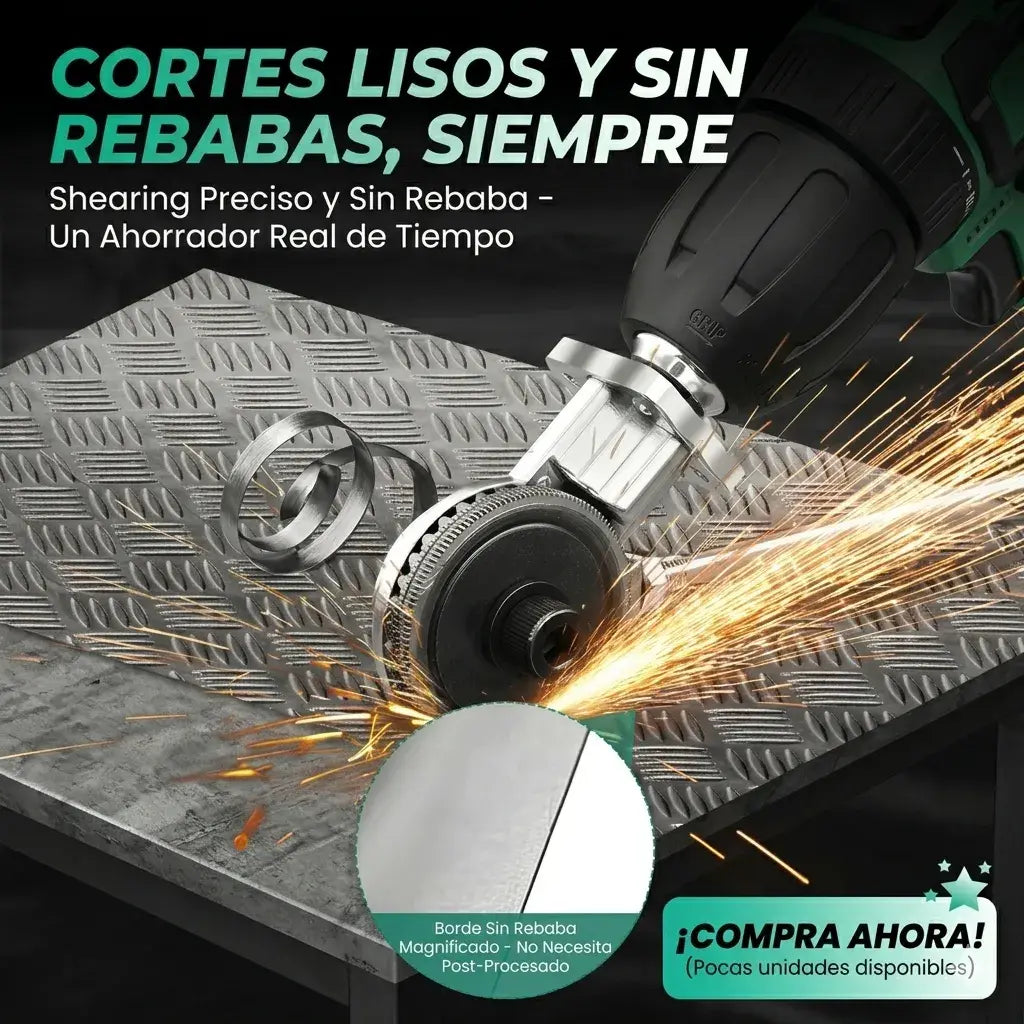 Adaptador profesional de corte de metal para taladro (NO INCLUYE EL TALADRO)