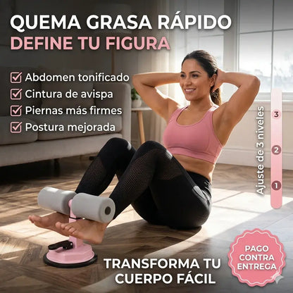 Asistente abdominal con ventosa y bandas elasticas