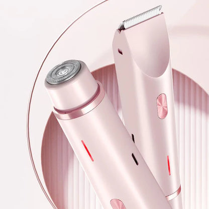 🌸Depiladora de Doble Cabezal para Mujer, Resistente al Agua IPX7